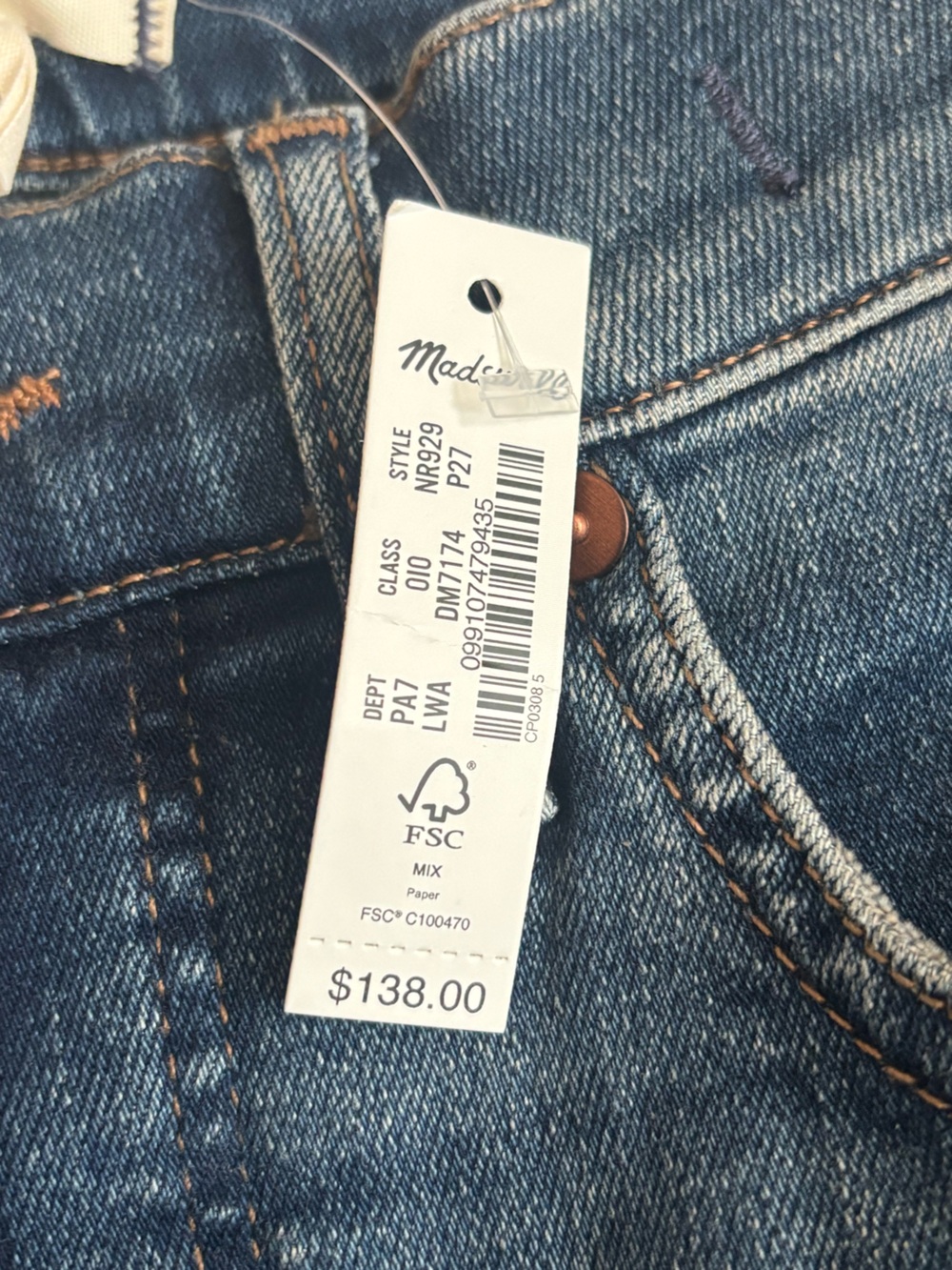 Madewell Mid Rise Kick Rise 27P Flared Jeans - Picture 4 of 7